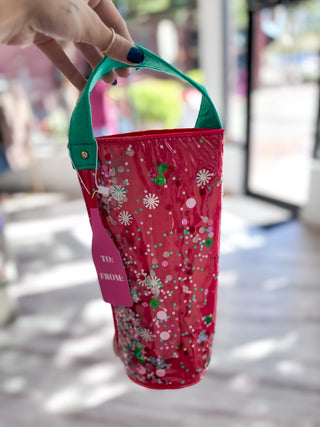 Holiday Spirit Confetti Wine Bag