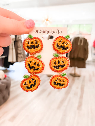 Pamela Pumpkin Drop Earring - Orange