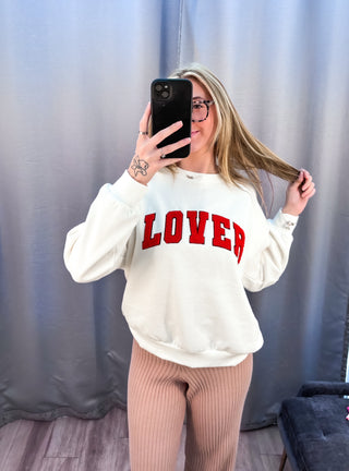 Oversized Lover Sweatshirt - Vanilla Ice