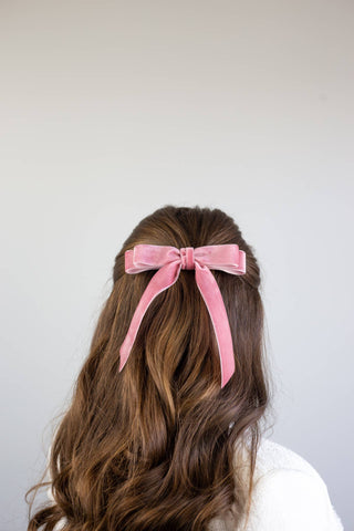 Alice Short Bow Barrette | Gingerbread