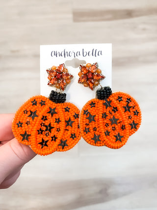 Prettiest Pumpkin in the Patch Earring - Orange