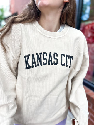 Kansas City Corded Pullover - Beige