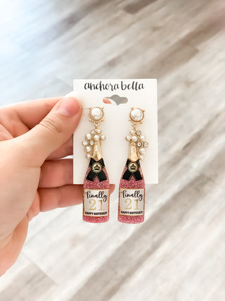 Finally 21 Bottle Earrings