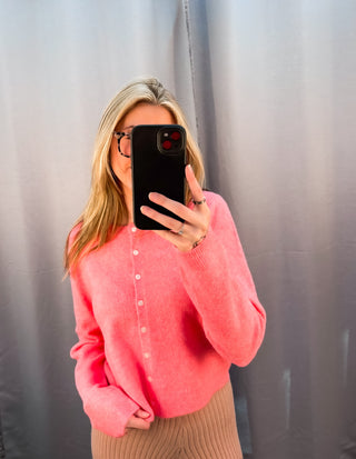 Medina Cardigan - Disco Pink