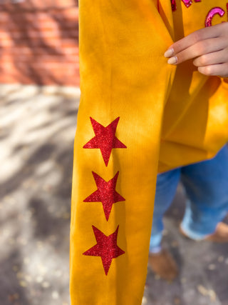 Kansas City Star Sequin Sweatshirt - Gold