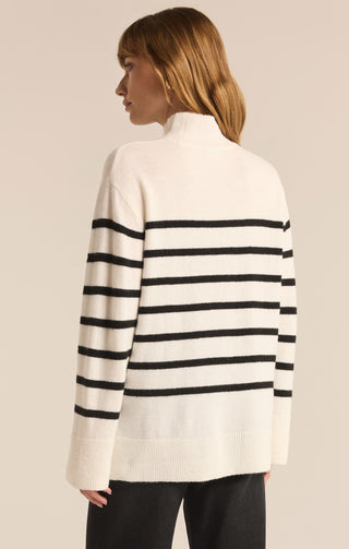 Fin Stripe Sweater - Sea Salt