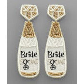 Bride Squad Bottle Earrings