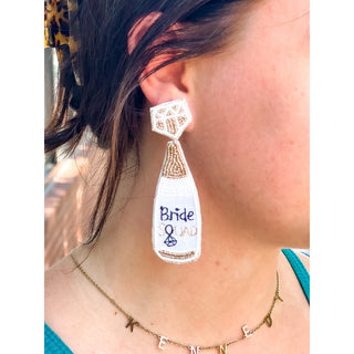 Bride Squad Bottle Earrings